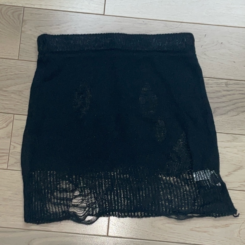 3 for 30 See through back knitted skirt